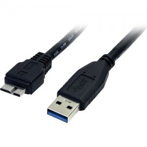 StarTech.com USB3SAUB3BK 3 ft Black SuperSpeed USB 3.0 Cable A to Micro B - M/M