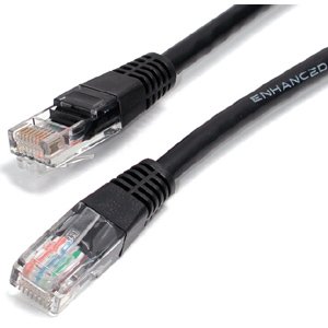 StarTech.com M45PATCH50BK 50ft Black Molded Cat5e UTP Patch Cable