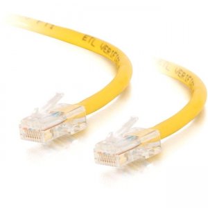 C2G 26707 14 ft Cat5e Non Booted Crossover UTP Unshielded Network Patch Cable - Yellow