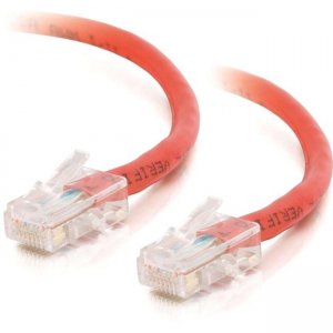 C2G 26690 10 ft Cat5e Non Booted Crossover UTP Unshielded Network Patch Cable - Red