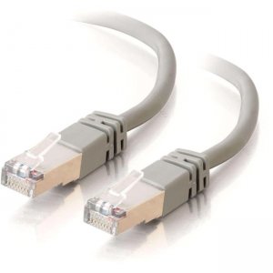 C2G 27240 3 ft Cat5e Molded Shielded Network Patch Cable - Gray