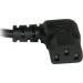 C2G 27909 10ft 18 AWG Universal Right Angle Power Cord (NEMA 5-15P to IEC320C13R)