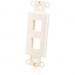 C2G 03721 2 Socket Decorative Multimedia Keystone Insert